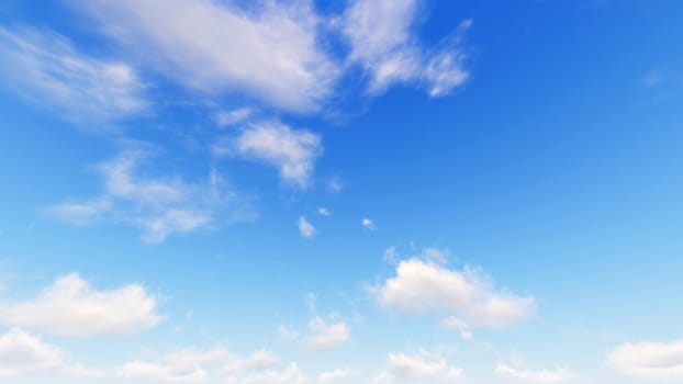 Cloudy blue sky abstract background, blue sky background with tiny clouds, 3d illustration