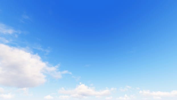 Cloudy blue sky abstract background, blue sky background with tiny clouds, 3d illustration