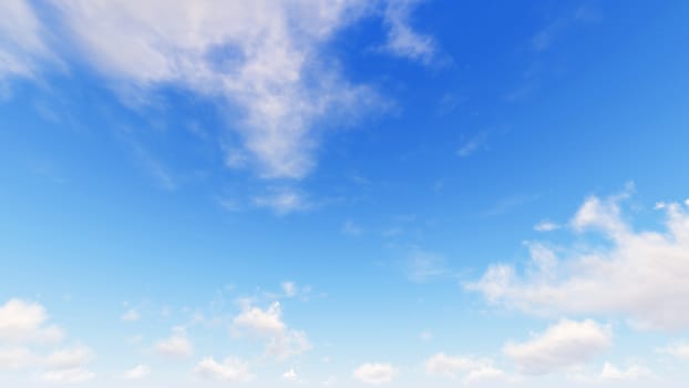 Cloudy blue sky abstract background, blue sky background with tiny clouds, 3d illustration