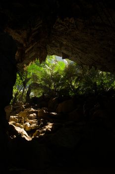 Hub Pa Tad is sink hole  in Uthai tani Province  and is unseen of Thailand