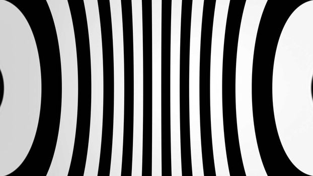 Abstract background with black and white lines. 3d rendering