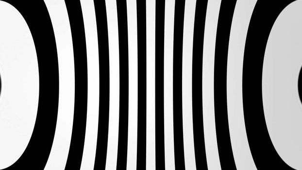 Abstract background with black and white lines. 3d rendering