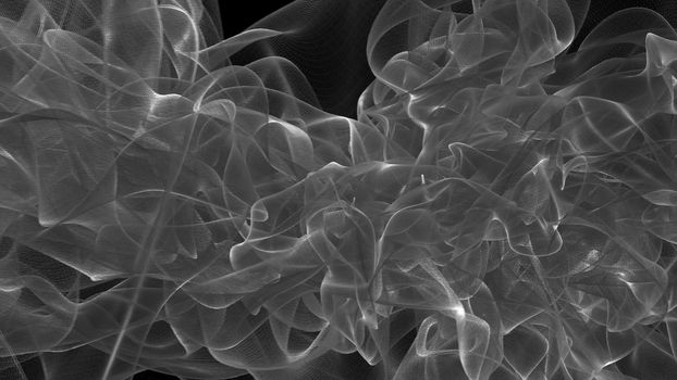 Abstract background with white smoke. 3d rendering