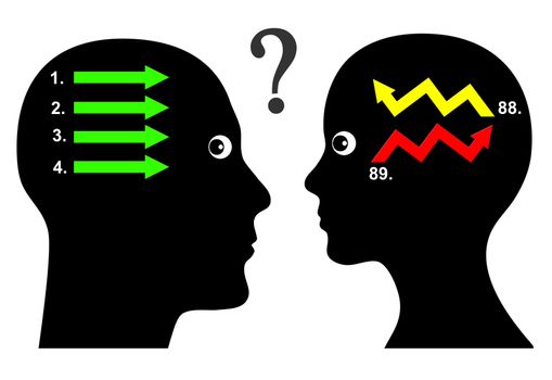 Men and women seem to communicate in different ways with different question and answer pattern