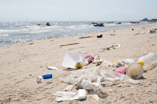 Garbage on the beach