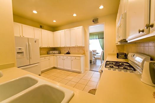 An interior photo of a kitchen in a home