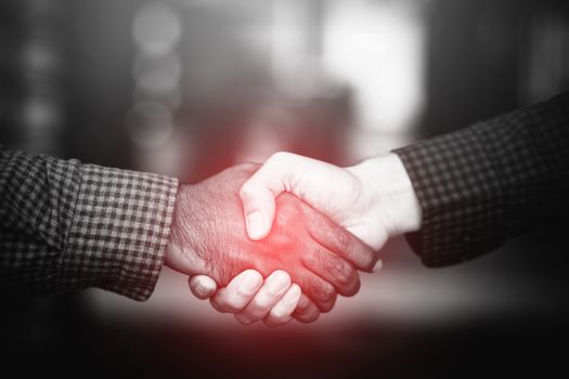 Business Shaking hands greetings