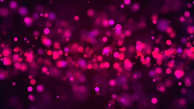 Purple bokeh abstract background. Digital illustration. 3d rendering