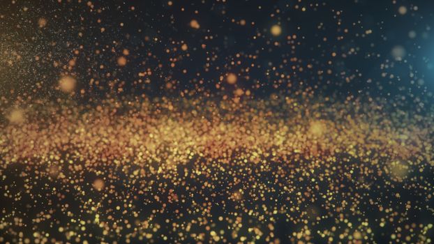 Vintage bokeh lights background. Abstract background. 3d rendering