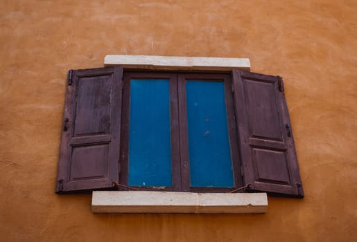 old window on old wall