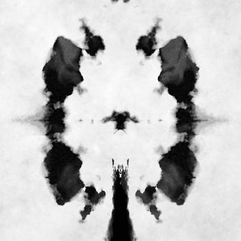 Illustration of a typical black and white Rorschach test