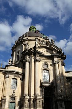 famous cathedral church in Lviv