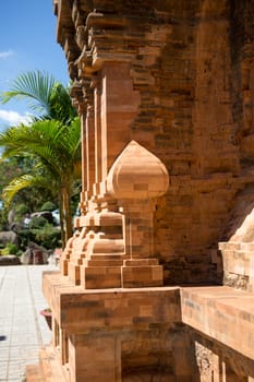 the towers of Po Nagar near Nha Trang in Vietnam. Towers were built by the Cham civilization