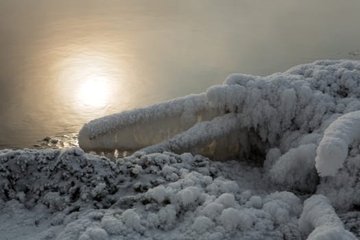 the frosty morning mist