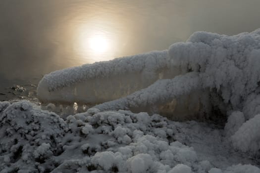 the frosty morning mist