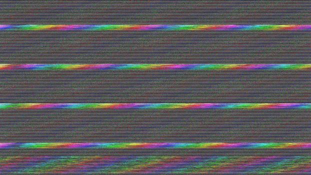 Glitch TV Screen. Abstract background. Digital illustration. 3d rendering