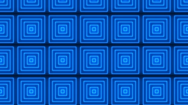 Abstract background with neon kaleidoscope. 3d rendering