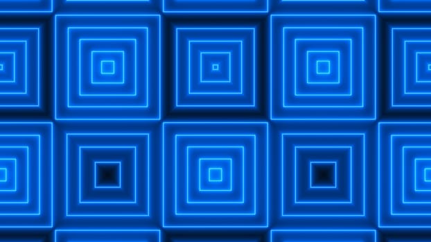 Abstract background with neon kaleidoscope. 3d rendering