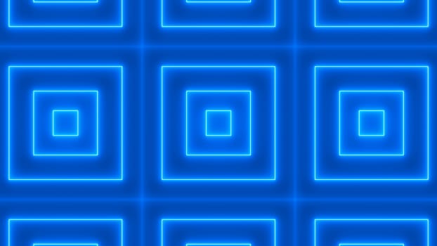 Abstract background with neon kaleidoscope. 3d rendering