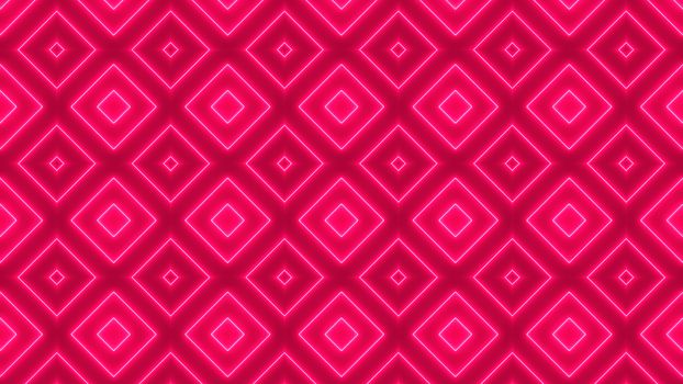 Abstract background with neon kaleidoscope. 3d rendering