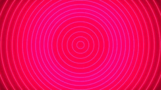 Abstract background with neon circles. 3d rendering
