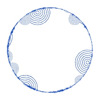 Illustration of an abstract circle on white with space for your content