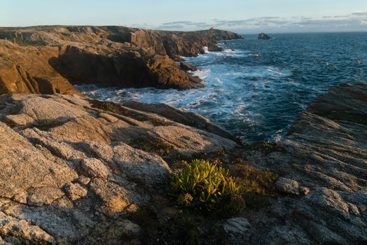 The wild coast in Quiberon, France