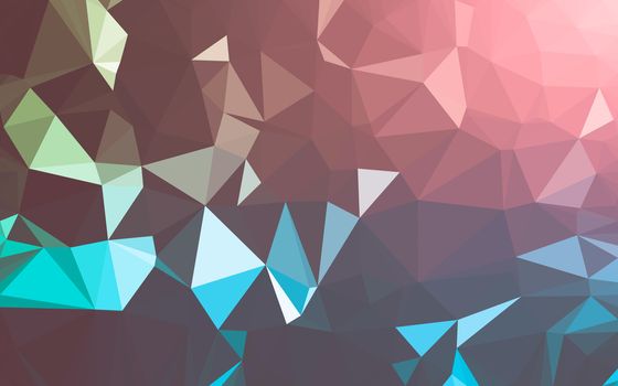 Abstract low poly background, geometry triangle, mosaic pastel color background