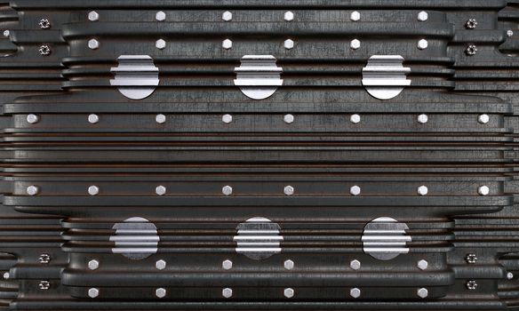 metal plate with screws concept industrial photo background