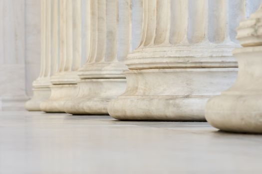 marble columns of academy of athens