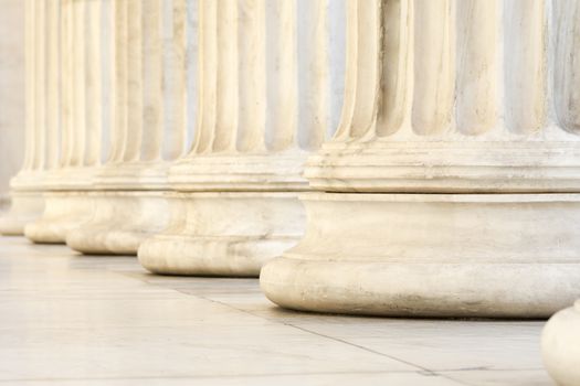 marble columns of academy of athens