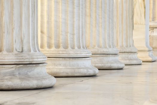 marble columns of academy of athens