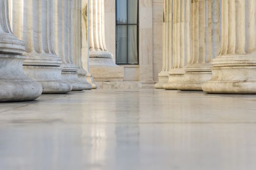 marble columns of academy of athens