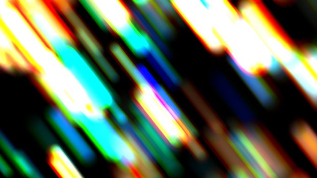 Abstract colorful light streak. Digital illustration. 3d rendering