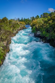 Huka falls landscape, Taupo region, New Zealand