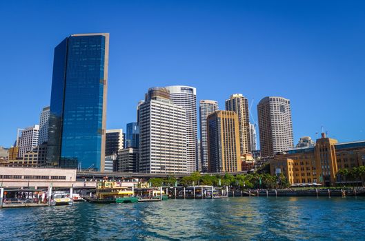 Sydney city center and Harbour in Australia