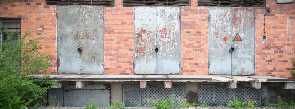 ruins of a very heavily polluted industrial factory, industrial series