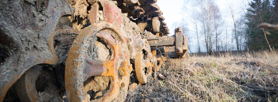 ruins of a very heavily polluted industrial factory, industrial series
