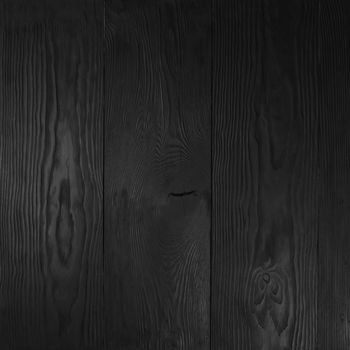 Square black empty pine wooden background