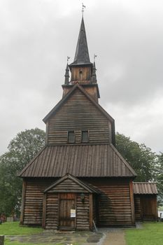 The Kaupanger Stave Church is the largest stave church in Sogn og Fjordane, Norway