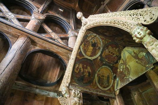 The Hopperstad stave church near Vik in Norway