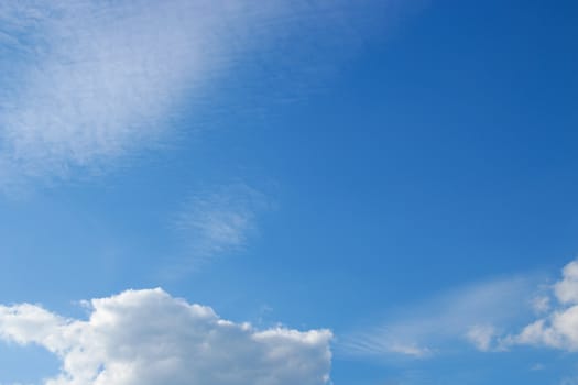 Blue sky with clouds background, sky with clouds