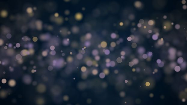 Abstract background with bokeh. Defocused backdrop. 3d render