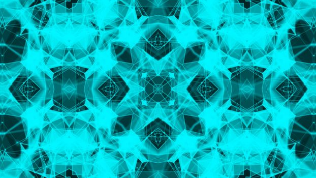 Abstract background with technology kaleidoscope. 3d render