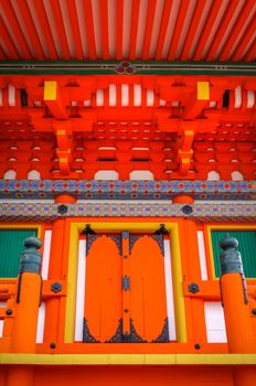kiyomizu-dera temple entrance detail, Kyoto, Japan