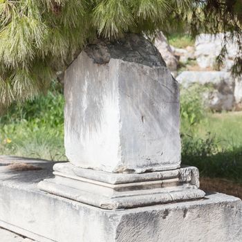 Old details of the Athenian Acropolis, Greece