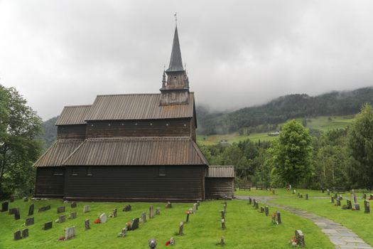 The Kaupanger Stave Church is the largest stave church in Sogn og Fjordane, Norway