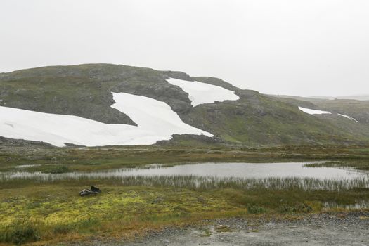 The Vikafjellsvegen National Tourist Route to Vik, Norway