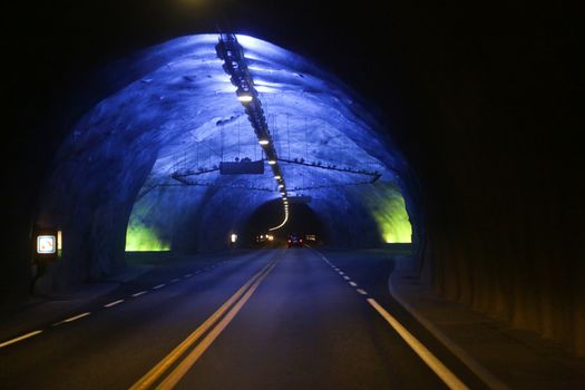 Laerdal Tunnel in Norway, the longest road tunnel in the world