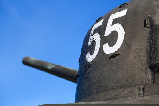 Tank at Juno Beach in Normandy, France